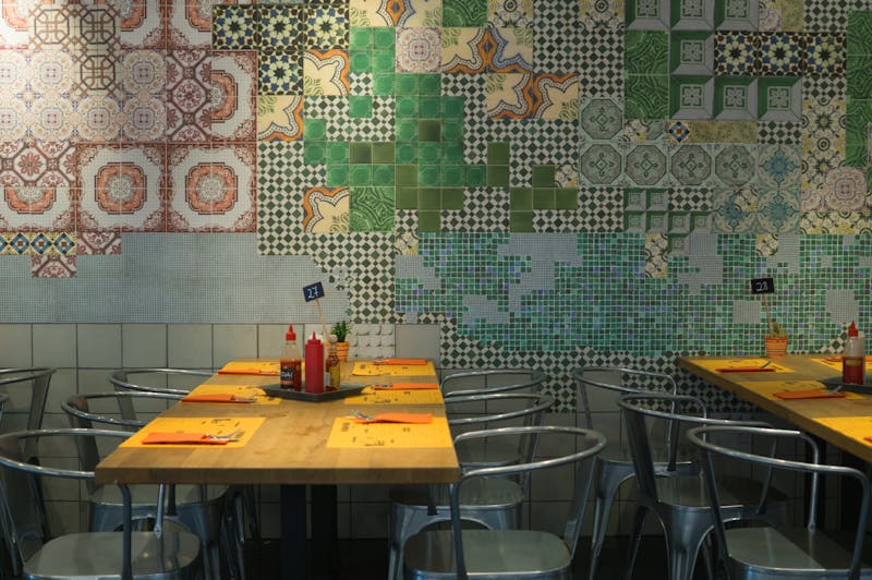 Marcos franchise restaurant interior showing vibrant dining space