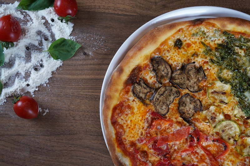 Veggie Garden Delight marco pizza with fresh vegetables